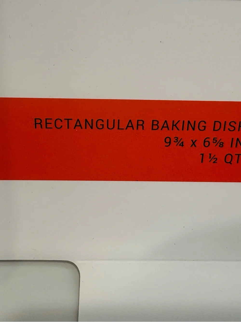 NEW Le Creuset White Rectangular Baking Dish- 9¾ x 6⅝ IN 1 1/2 quart